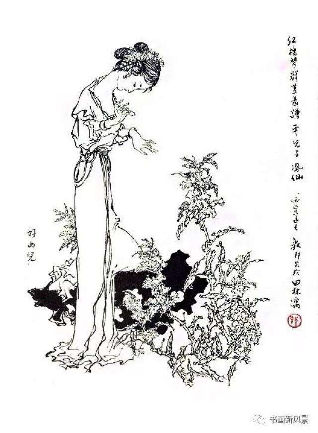 看看戴敦邦的白描红楼梦群芳图!