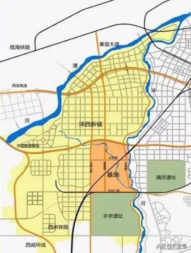 园区位于现代化大西安新中心核心区,紧邻创新城市发展轴,东临沣河,西