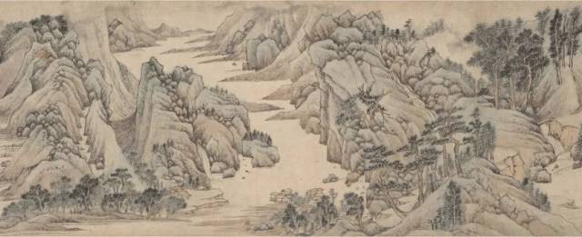150×63cm 文征明(1470～1559) 江南春图卷 设色绢本 手卷 1511年作