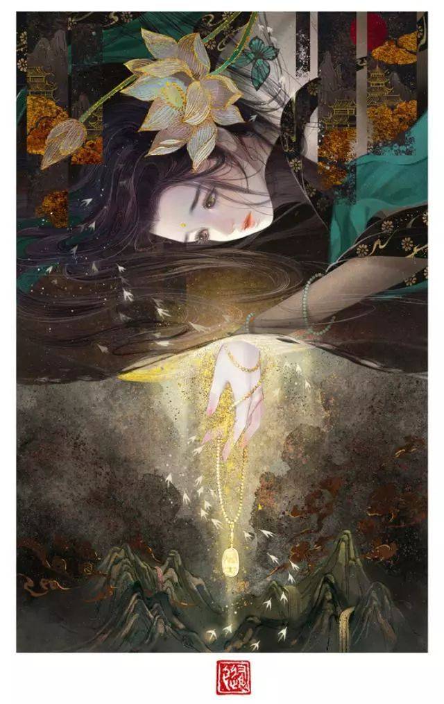 「国风」:当插画遇上古老神话,禅之美,在无极!