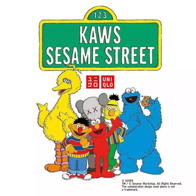 优衣库×芝麻街×kaws联名第二弹!又想掏空我的钱包!