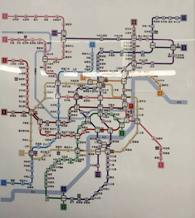 重庆轨道交通路网图