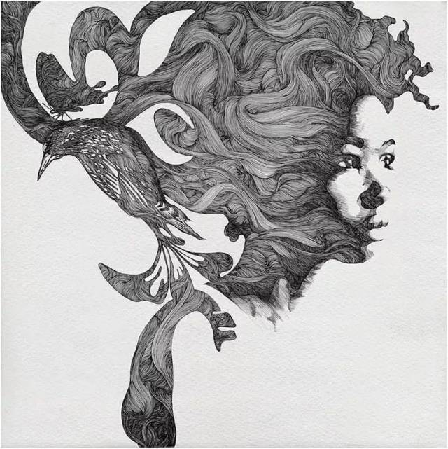 他专画素描与水彩结合的美女,网友调侃:把前女友画这样,不怕挨揍吗?