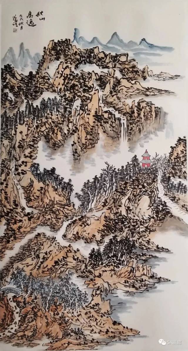 【5a现场】马汉跃山水画作品展在京隆重开幕
