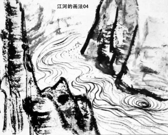 山水画基础教程:图文详解水的画法