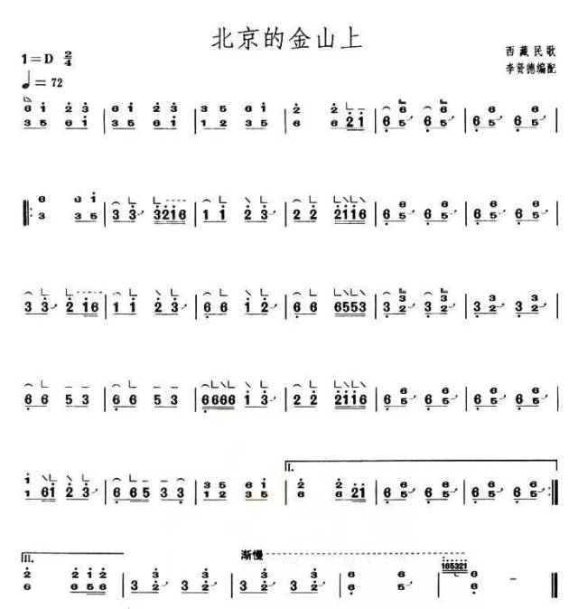 雨筝堂|视频精讲:古筝考级曲《在北京的金山上》附筝谱