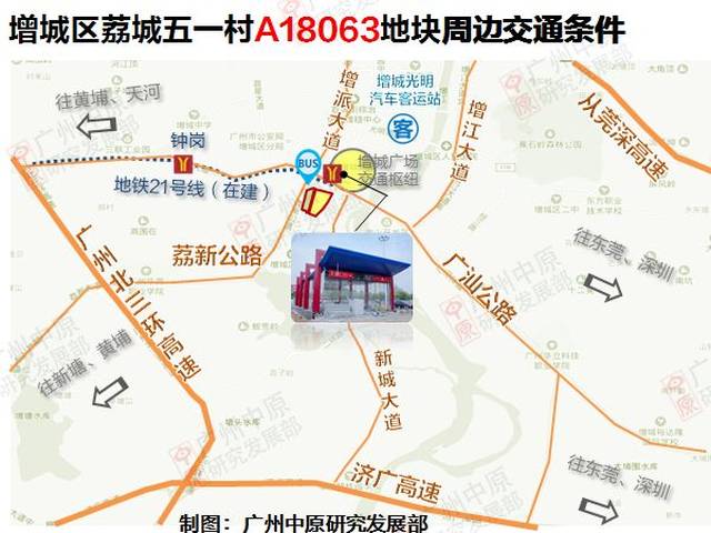 商业配套:地块北侧即为增城万达广场及金街,地块1公里范围内也有合汇