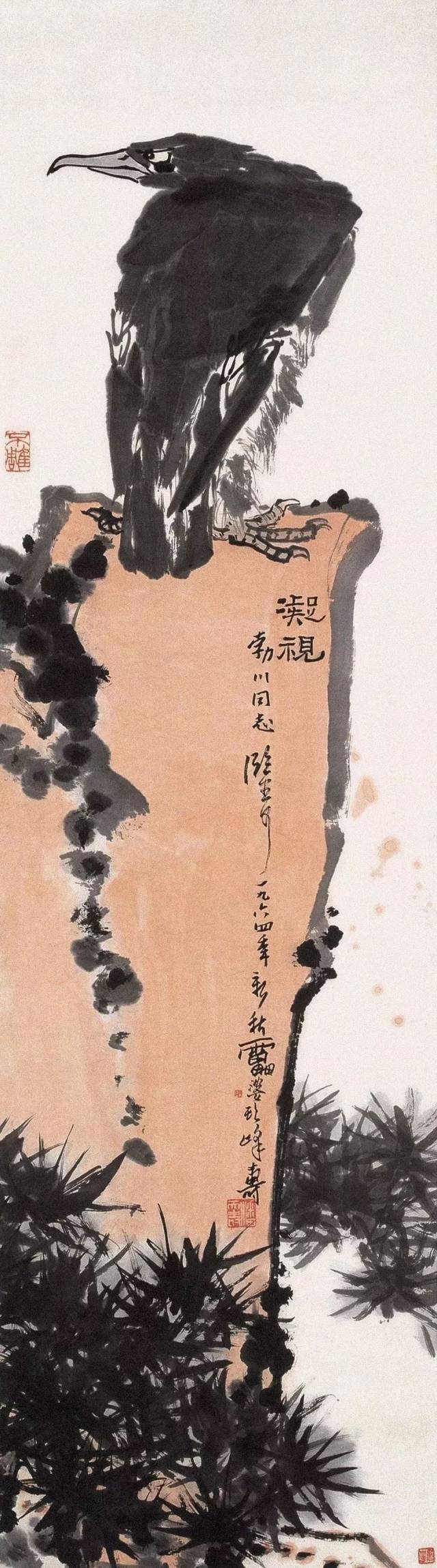 潘天寿画松,值得一看