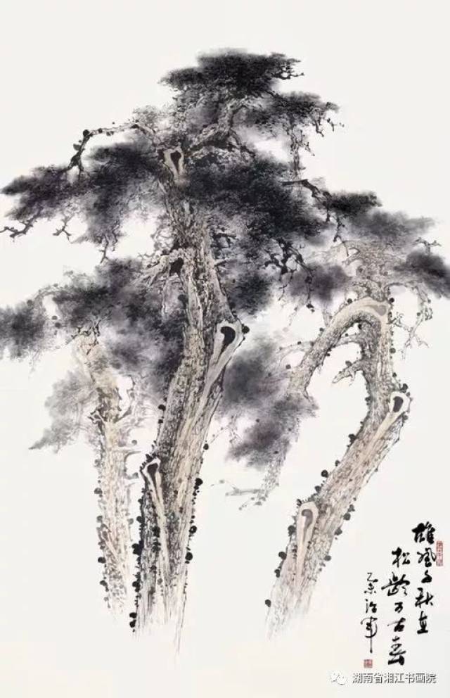【871期】丹青铁笔铸松魂——童治军画松作品欣赏