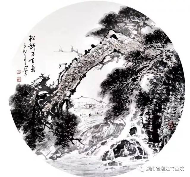 【871期】丹青铁笔铸松魂——童治军画松作品欣赏