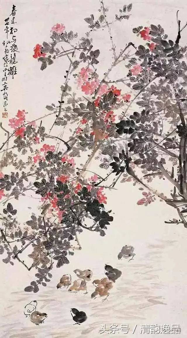 吴茀之花鸟作品欣赏