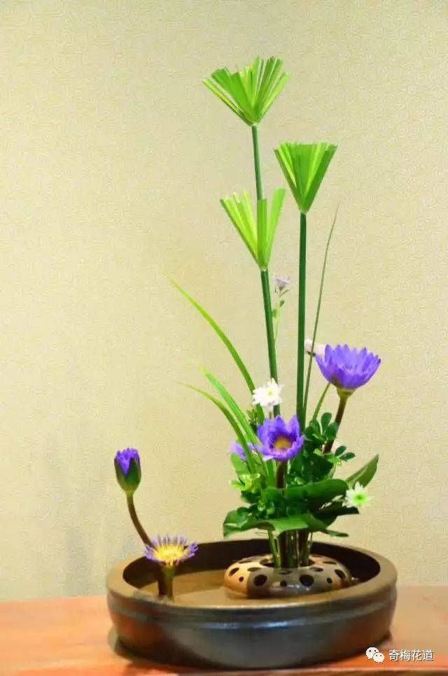 1 剑山 现在插花用的剑山是将铜针或不锈钢针固定在不同形状的铅块上