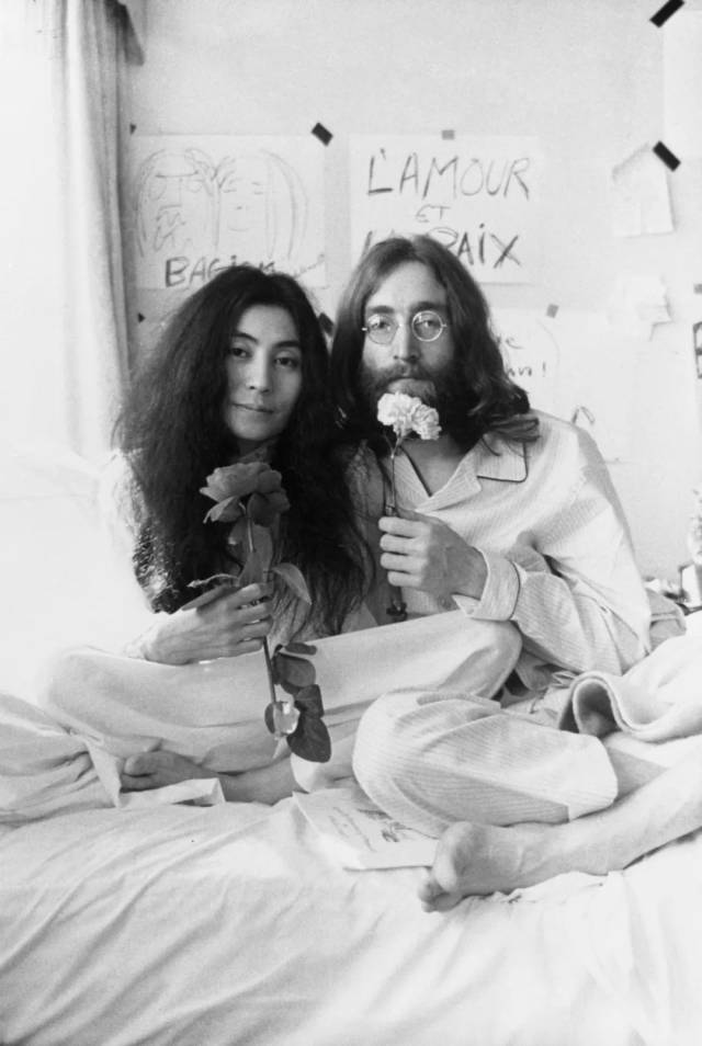 小野洋子和约翰列侬,蒙特利尔"在床上",1969,伊丽莎白女皇酒店