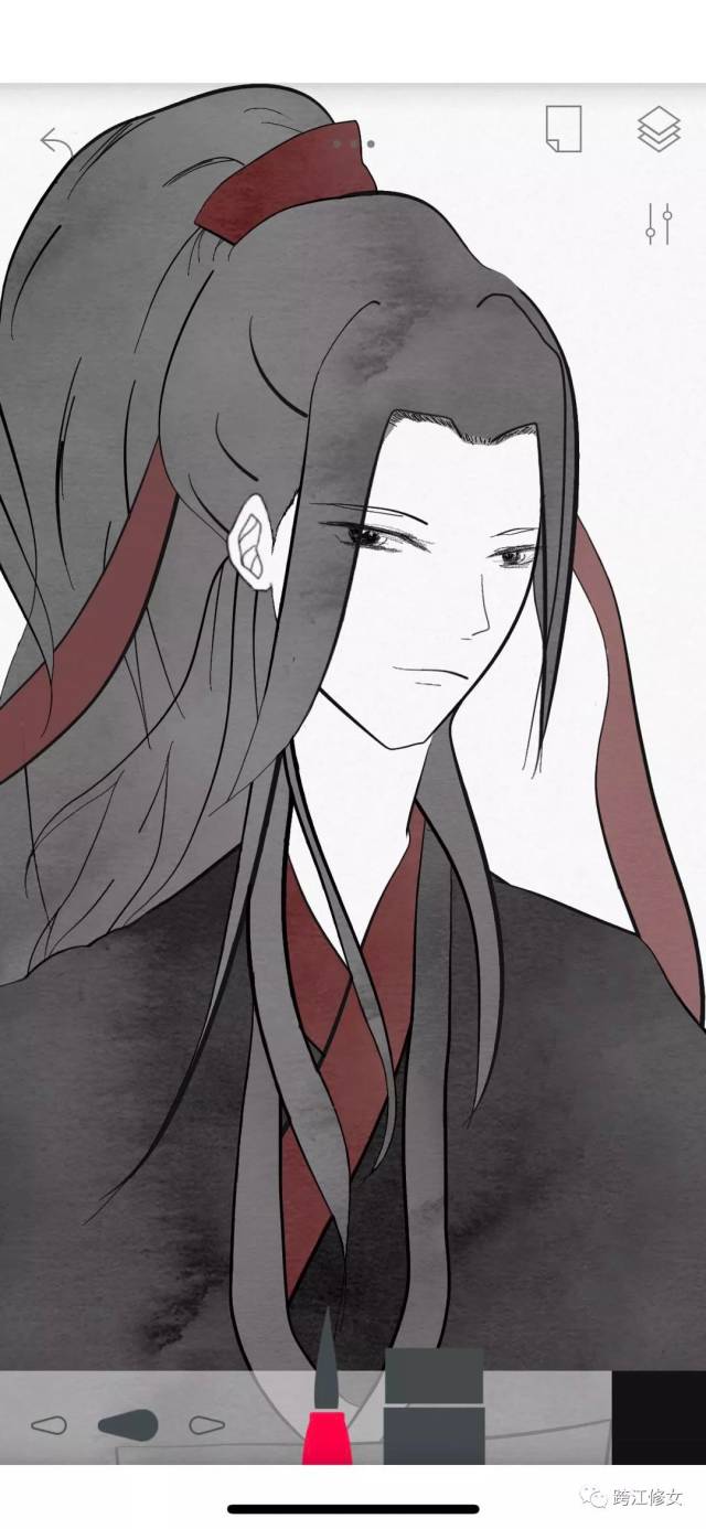 古风指涂人物小像[三]《魔道祖师》夷陵老祖 魏无羡