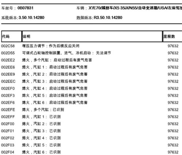 【维修案例】宝马x5发动机抖动有时熄火