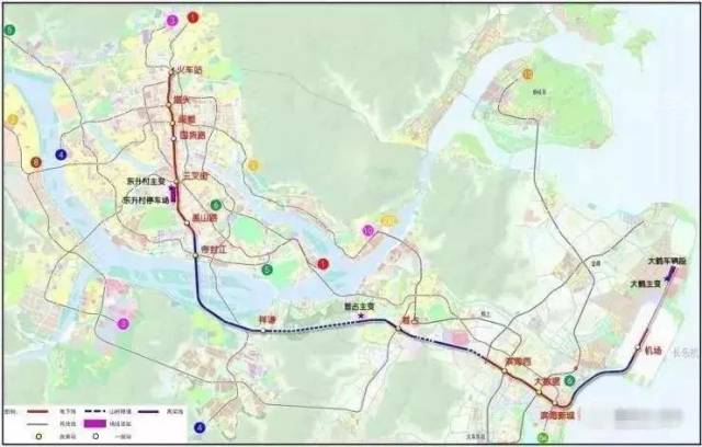 福州地铁5号线途径这20个站点!坐着地铁去长乐机场指日可待