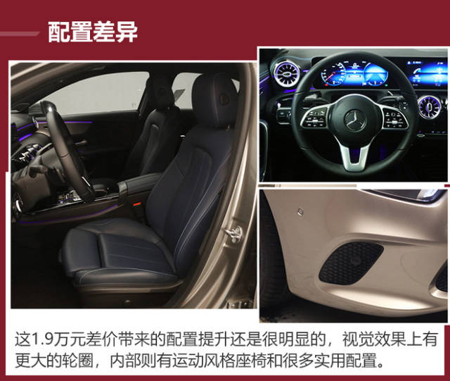 北京奔驰a200l a180l购买推荐 配置 区别 图片 参考
