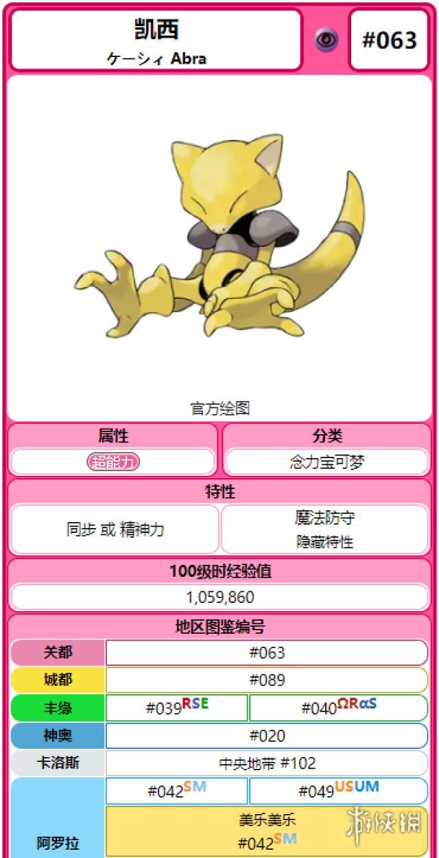 精灵宝可梦皮卡丘伊布凯西全招式一览凯西获得方法说明