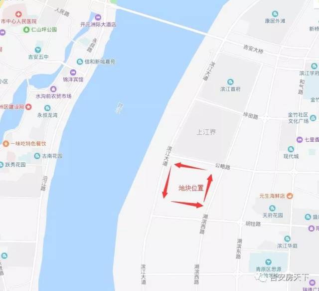 河东滨江新区控规c-003地块;位于庐陵新区滨江组团公略路以南,规划路