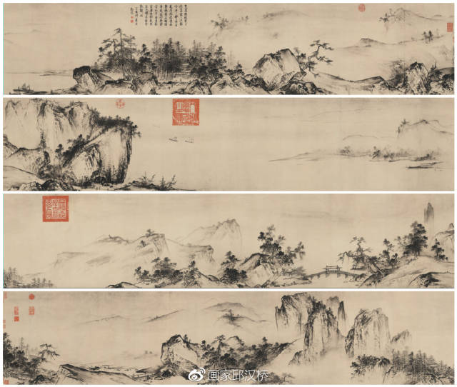 汉桥话画:夏圭《溪山清远图》宋代江南水墨山水画