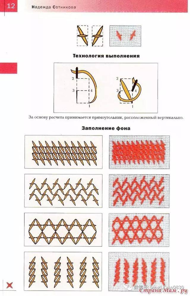 【十字绣教程】38种两针十字绣针法,又get新技能!