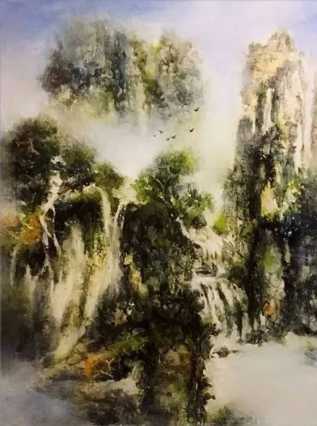 旅美画家李治:自由自在地表达着我想要的意境