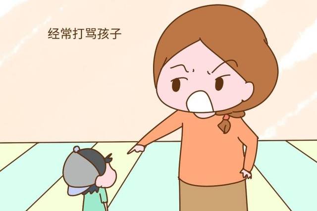 妈妈脾气暴躁,经常打骂孩子