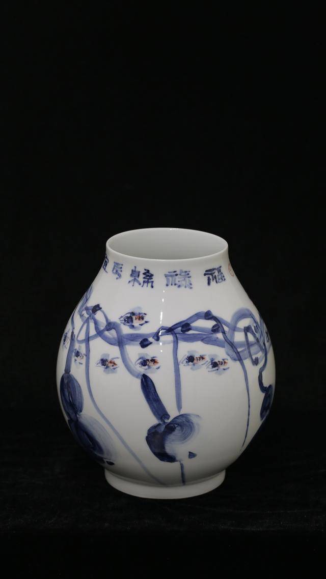 大写意书画家张海平瓷绘作品赏析