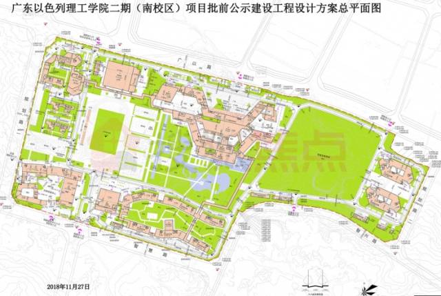 广东以色列理工学院二期(南校区)项目批前公示建设工程设计方案总平面