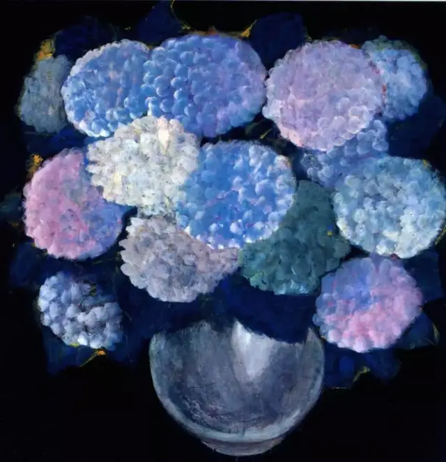 林风眠,《绣球花》约1960年作