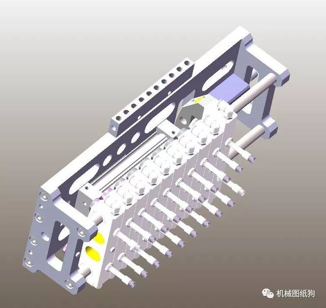 【非标数模】变距机械手3d数模图纸 solidworks设计 附step x_t