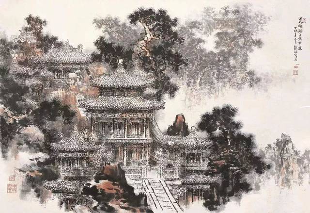"多少楼台烟雨中":何镜涵绘画作品展