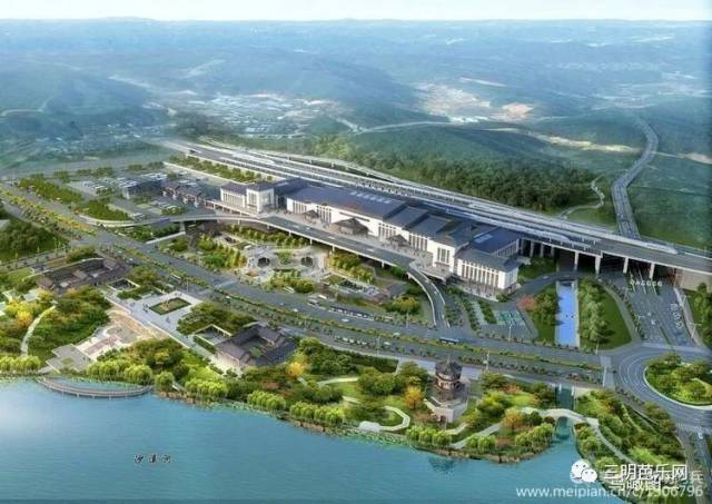 三明南站片区综合枢纽工程效果图 2018.11.