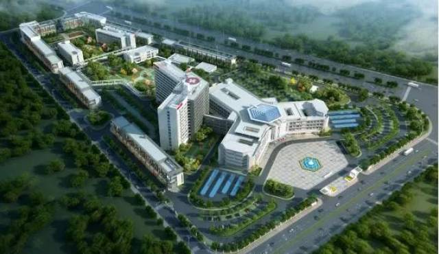 新兴县人民医院易地新建工程规划效果图