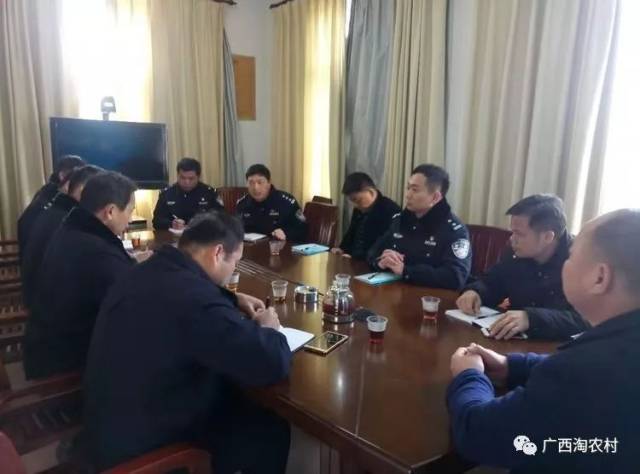 副县长,公安局局长钟汉到葵阳镇检查指导扫黑除恶专项斗争工作