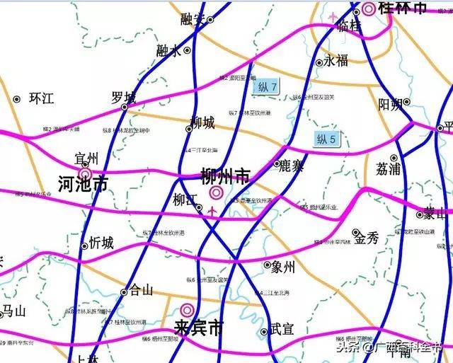 广西2018-2030年高速公路网规划图,县县通高速率达89%