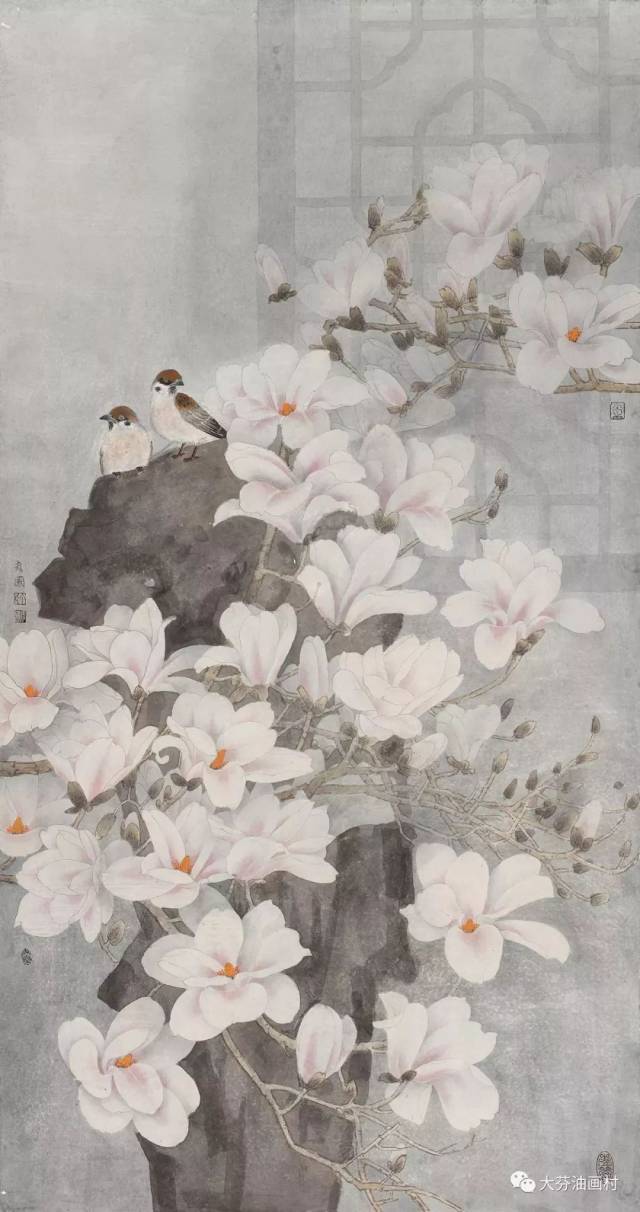 《素心自芳洁》/ 136cmx68cm / 纸本 / 2016年