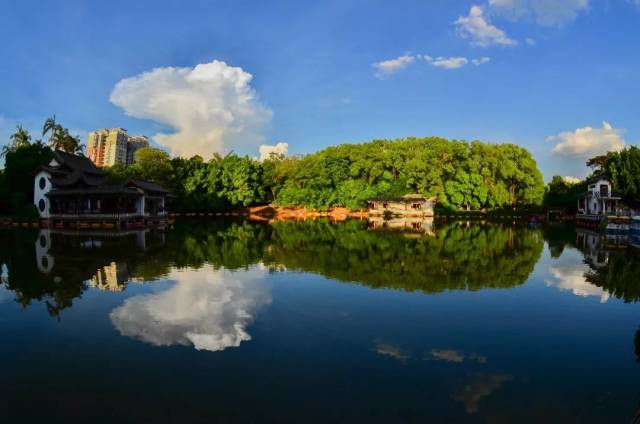 泸江公园 —— 开远城区的"绿宝石"