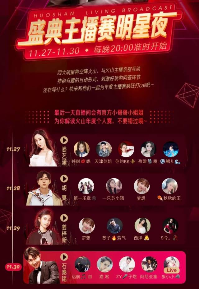 预热这么猛？首次线上发布会、推出明星+主播节目，火山主播赛即将打响