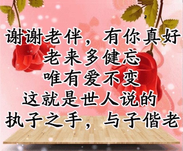 老伴是个宝,一生离不了!写的真好,让老朋友们都看看!