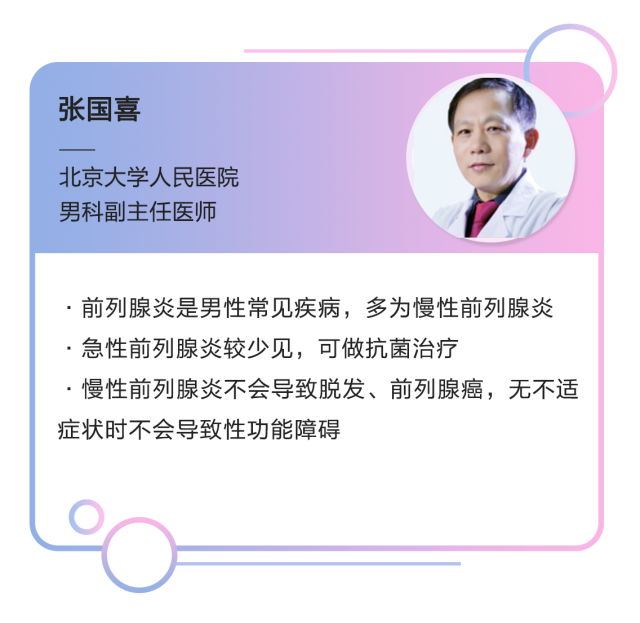 北大人民医院张国喜:前列腺炎像感冒一样常见,到底有哪些健康风险?