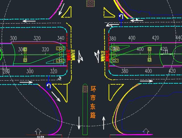 东康路口交通疏解示意图