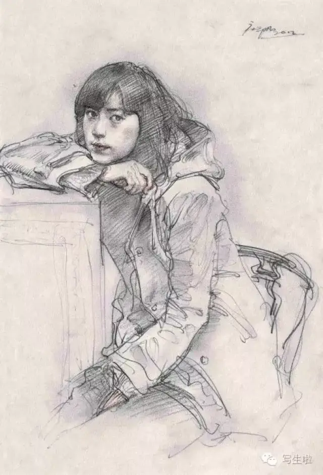 四川美术学院院长庞茂琨写生作品