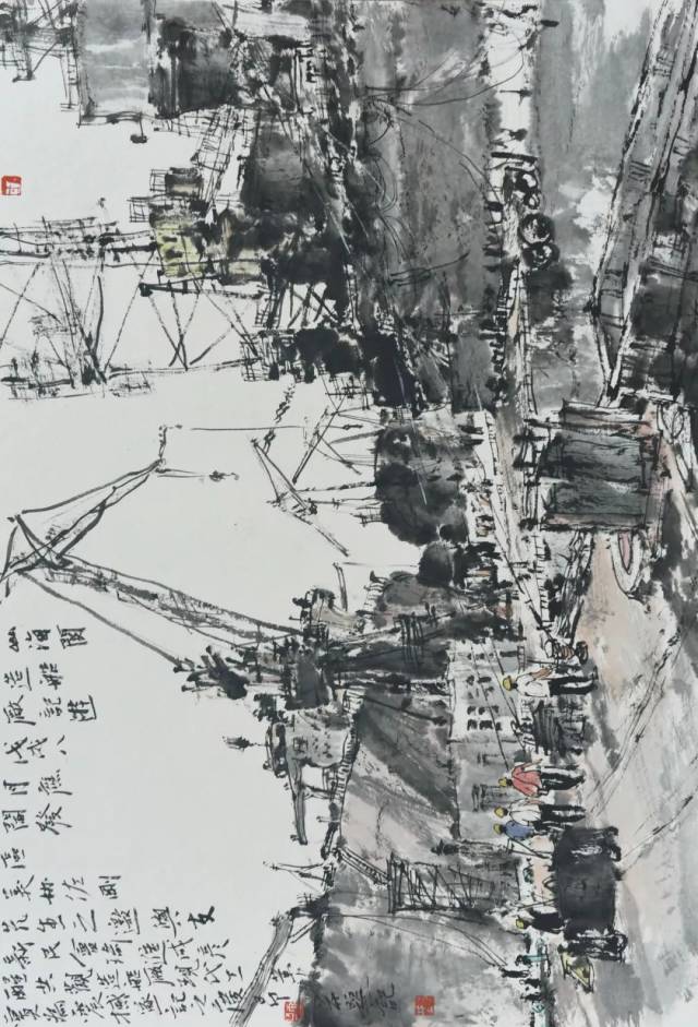 铿锵笔墨 | 井庆昂工业题材中国画作品精选