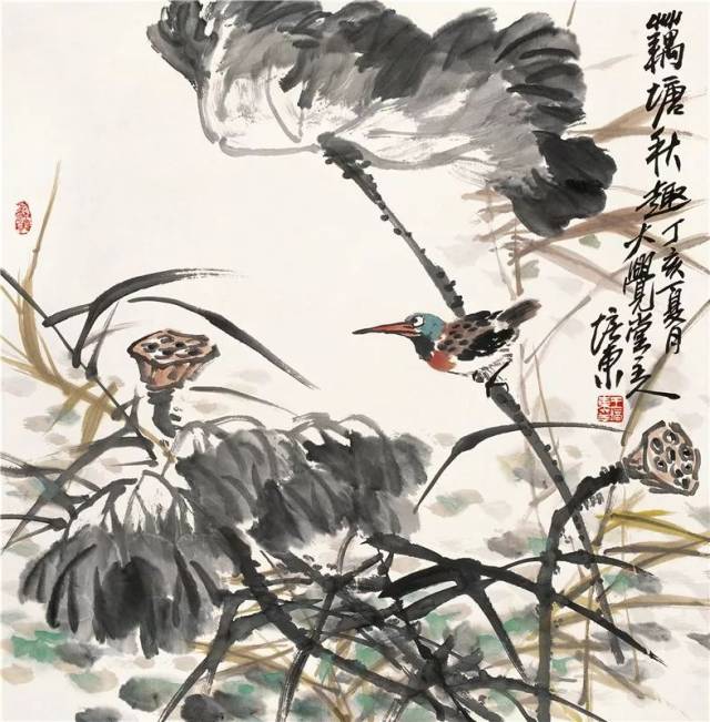 王培东,当代大写意花鸟画画家.