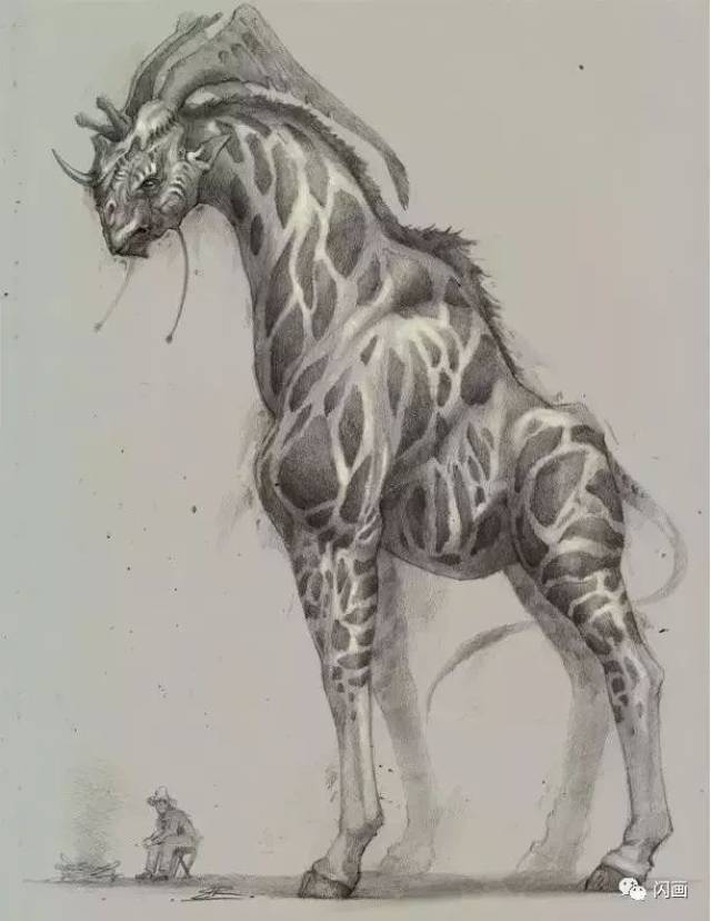 疯狂的变种"异兽"素描作品