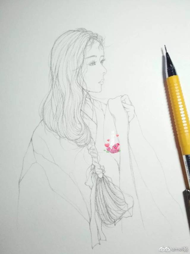 水彩教程 | 古风人物插画·《向往》