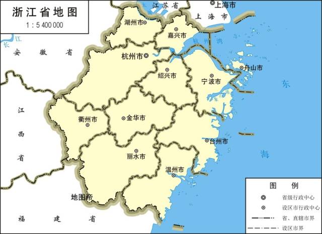 江苏浙江地图