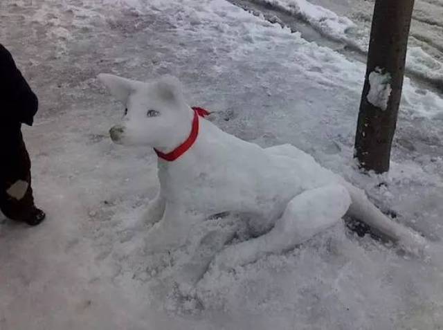 雪人还能这么堆,真是大开眼界了!