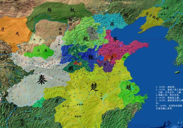 在自己实力尚不充裕的情况下,秦国没有急于东出,对抗三晋,而是向南